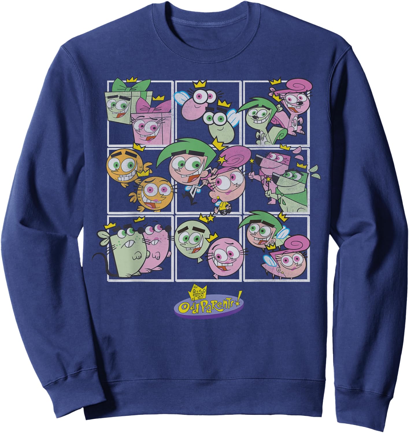 Nickelodeon The Fairly OddParents Cosmo & Wanda Looks Sweatshirt - Sweatshirt | Navy