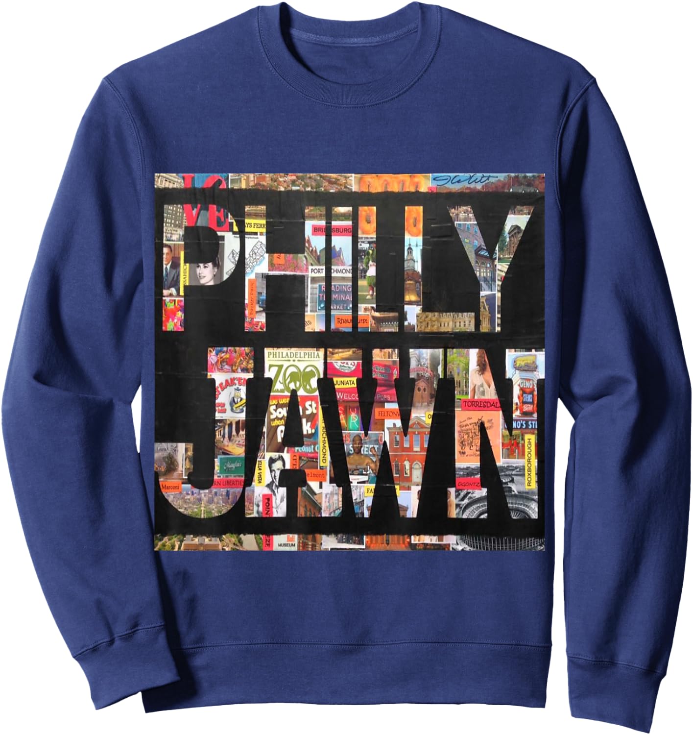 Philly jawn, slang Philadelphia hometown Sweatshirt - Sweatshirt | Navy