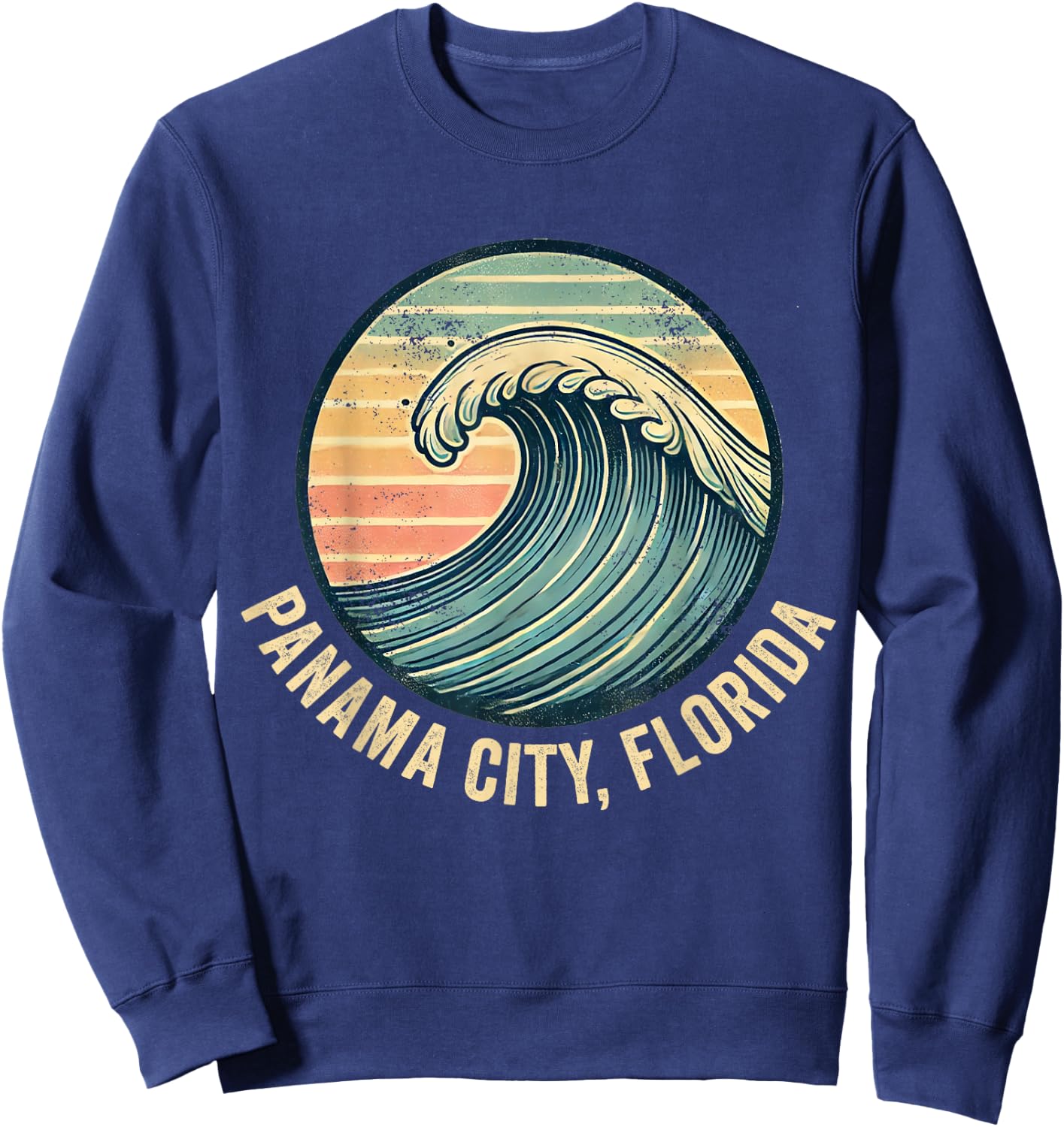 Panama City Beach Florida Souvenir Vacation Travel Reminder Sweatshirt - Sweatshirt | Navy