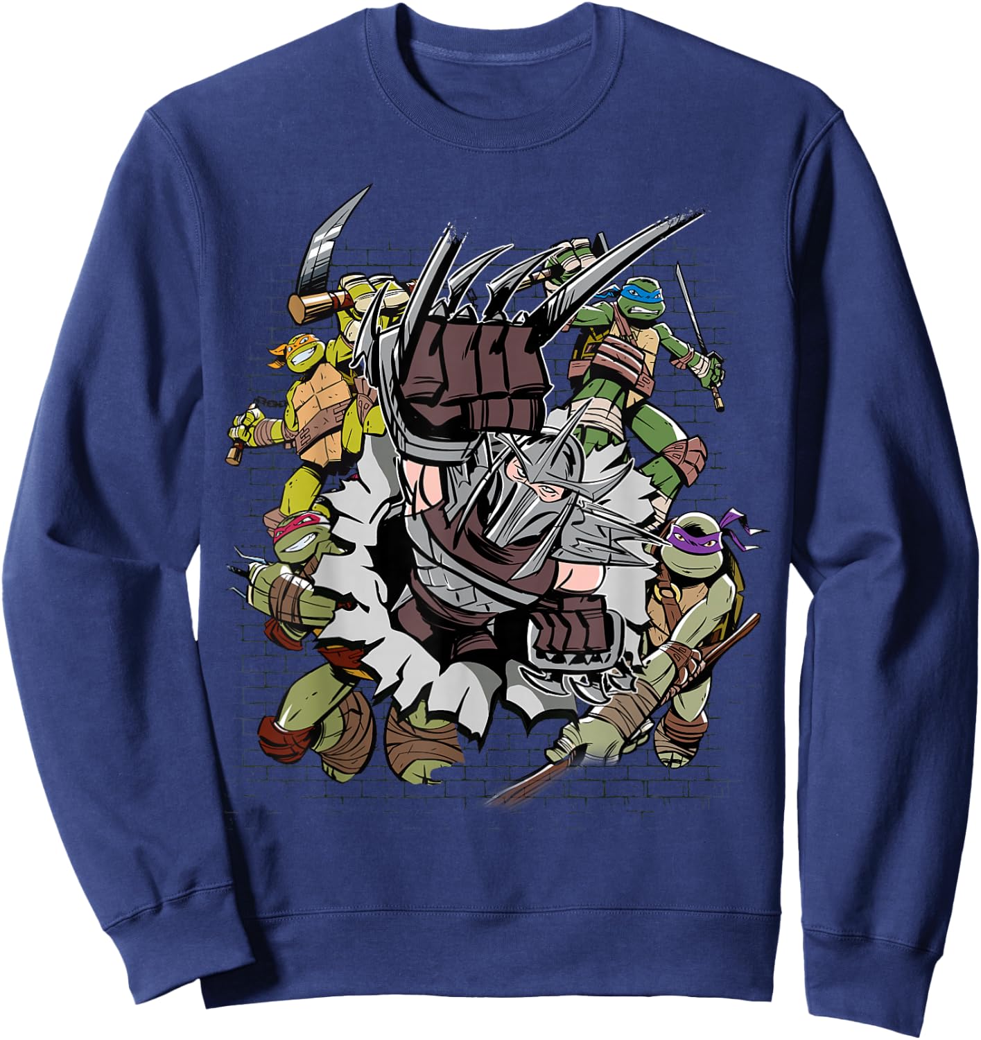 Teenage Mutant Ninja Turtles Shredder Brick Smash Sweatshirt - Sweatshirt | Navy