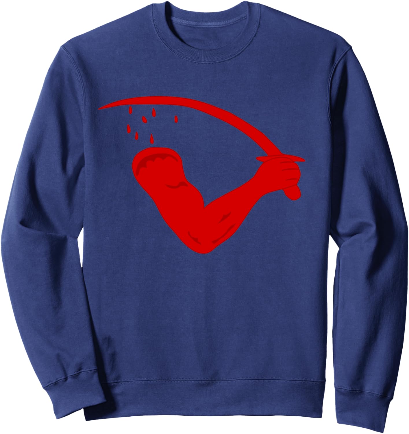 Dimmit's Goliad Texas Bloody Arm Flag Sweatshirt - Sweatshirt | Navy