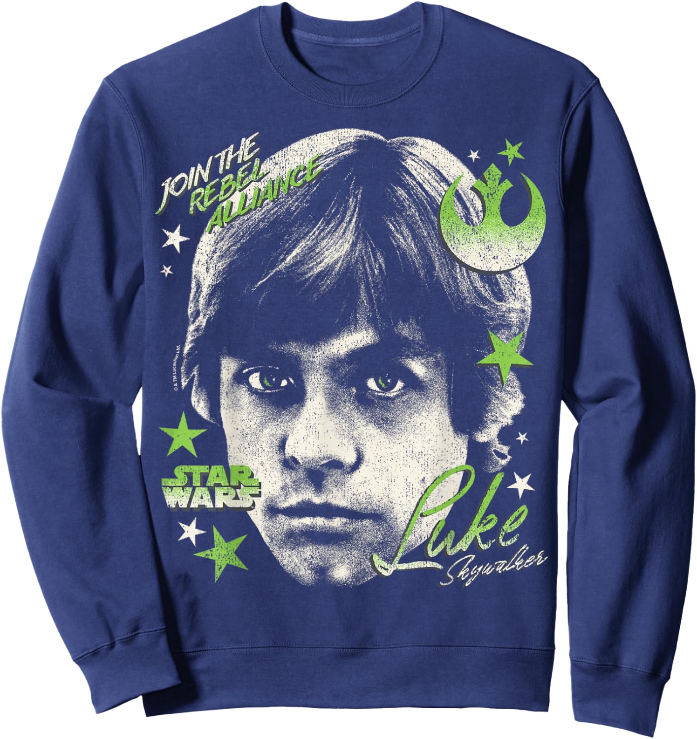 Star Wars - Luke Skywalker Portrait Sweatshirt - Sweatshirt | Navy