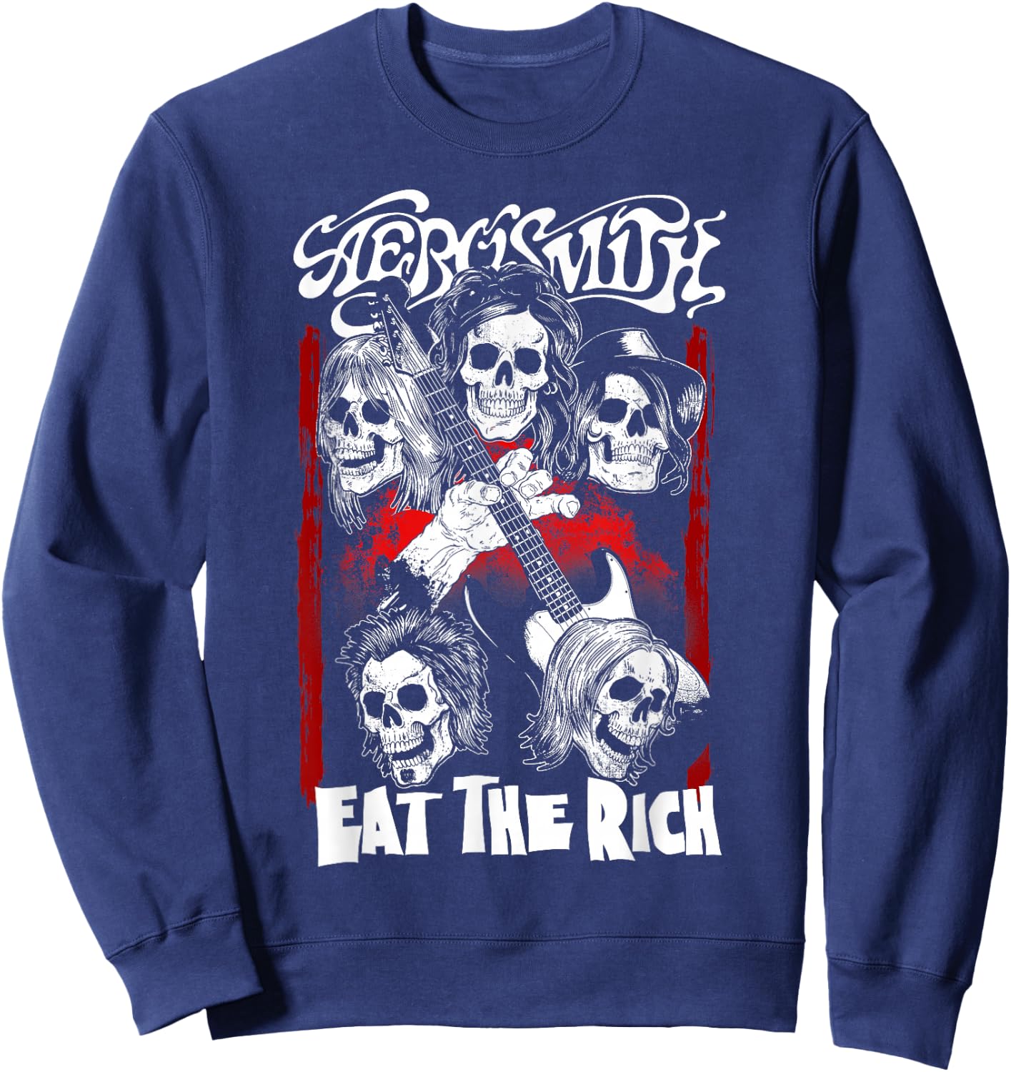 Aerosmith - Eat the Rich Sweatshirt - Sweatshirt | Navy