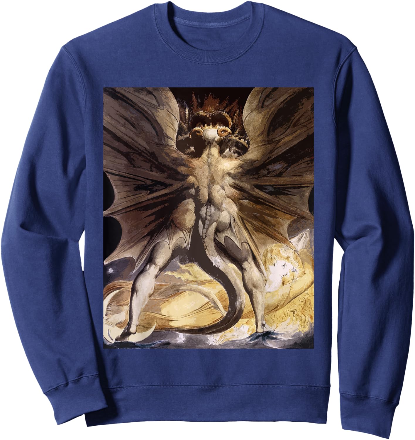 The Great Red Dragon by William Blake Sweatshirt - Sweatshirt | Navy