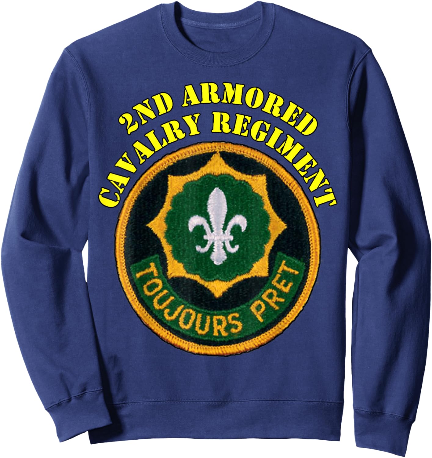 2nd Armored Cavalry Regiment -2nd ACR vets design Sweatshirt - Sweatshirt | Navy
