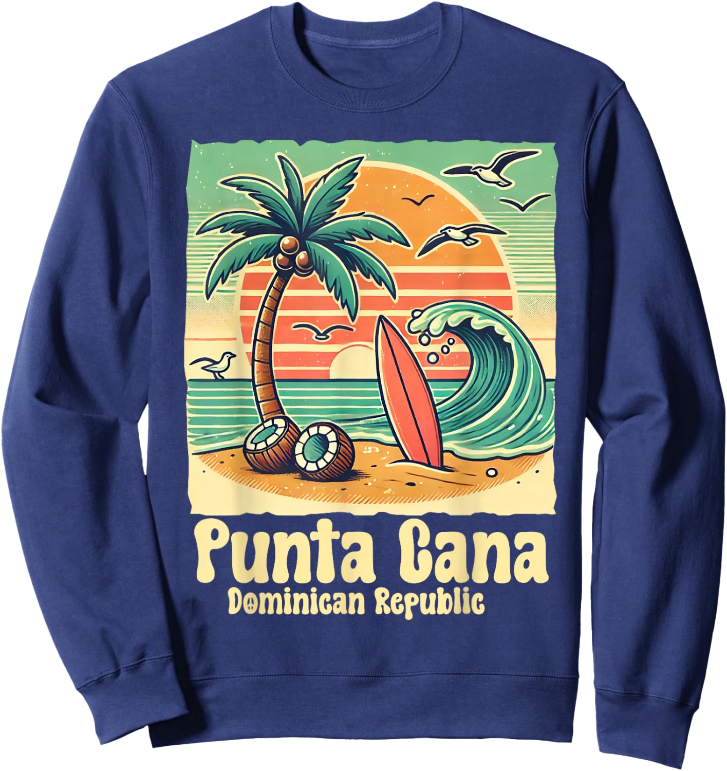 Punta Cana Dominican Republic RD Souvenir Vacation Travel Sweatshirt - Sweatshirt | Navy