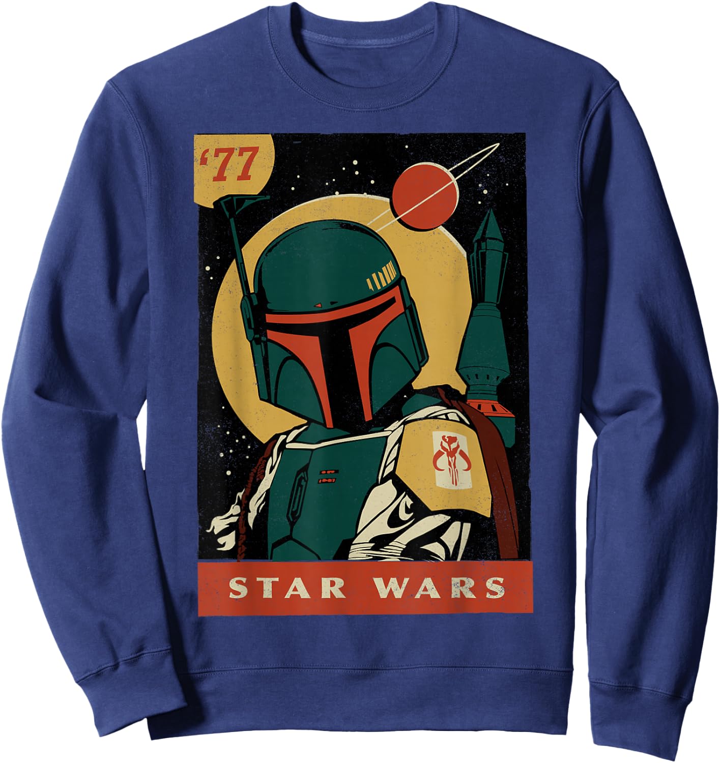 Star Wars Boba Fett Retro Comic Cover Sweatshirt - Sweatshirt | Navy