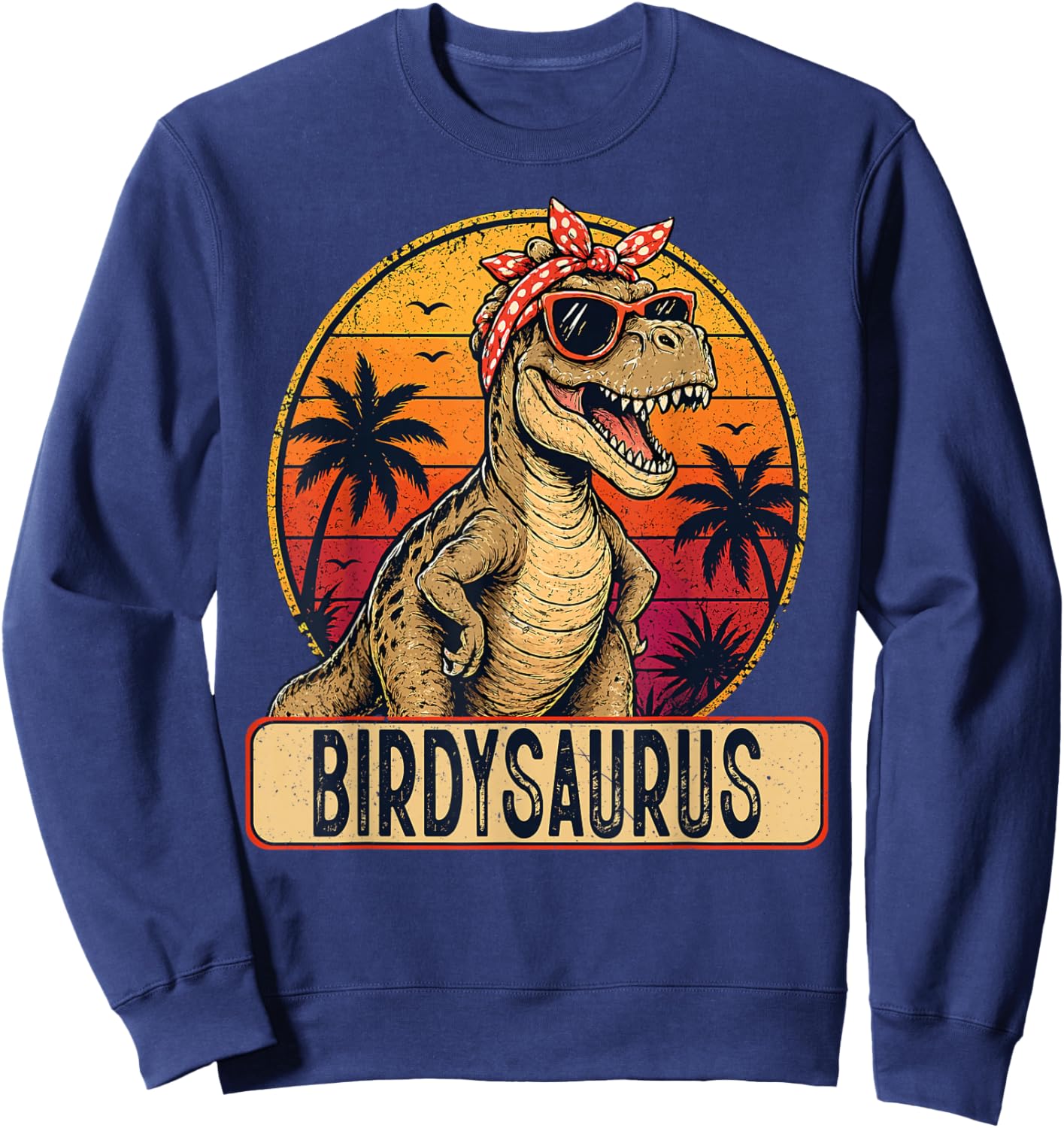 Birdy SARUS Retro Sunset Mothers Day Vintage Sweatshirt - Sweatshirt | Navy