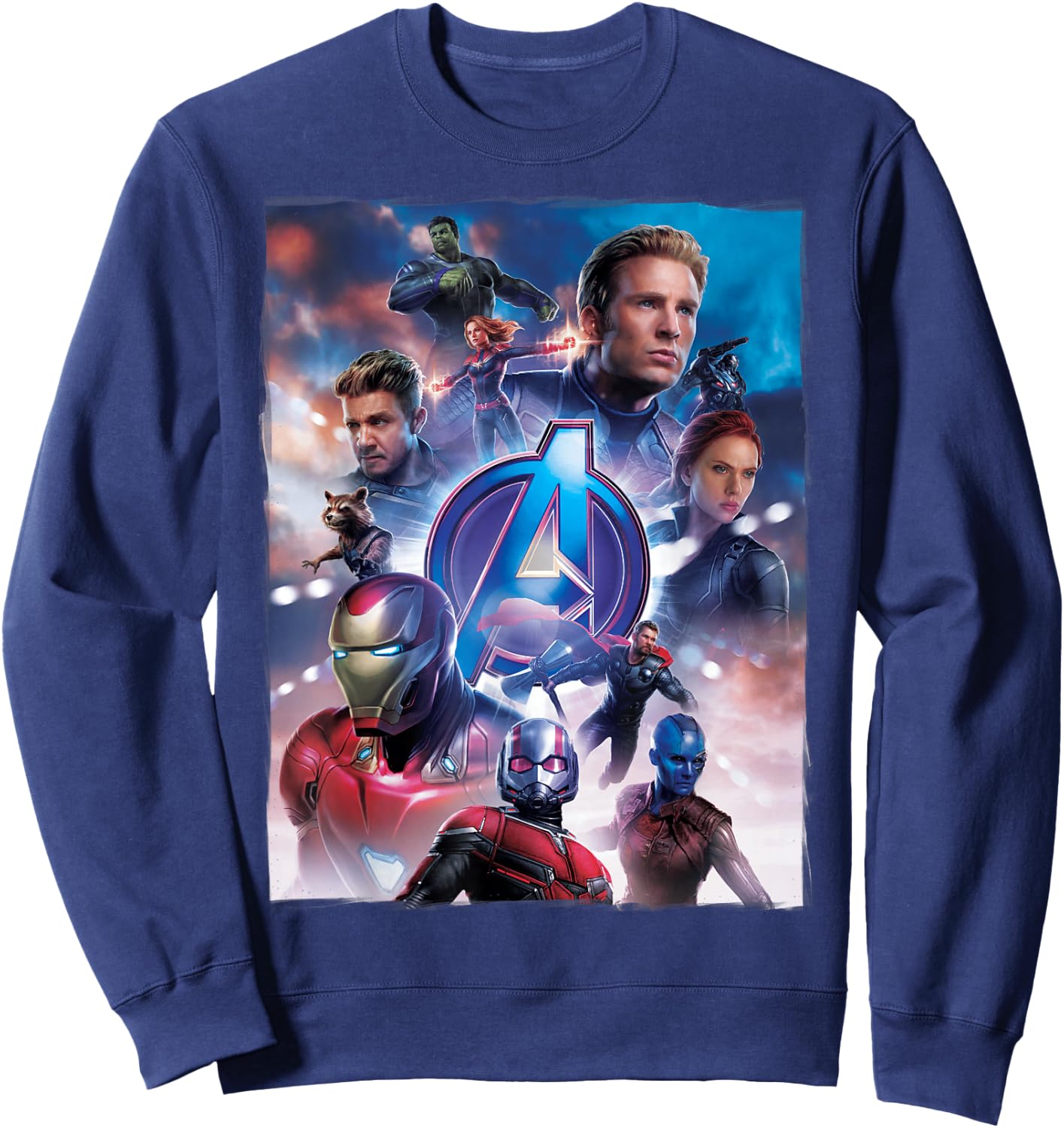Marvel Avengers Endgame Main Character Poster Small Sweatshirt - Sweatshirt | Navy