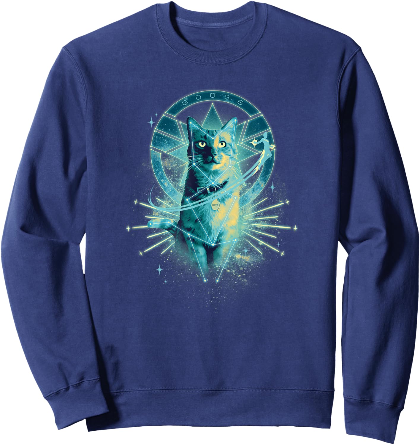 Marvel Captain Marvel Goose the Cat Sweatshirt - Sweatshirt | Navy
