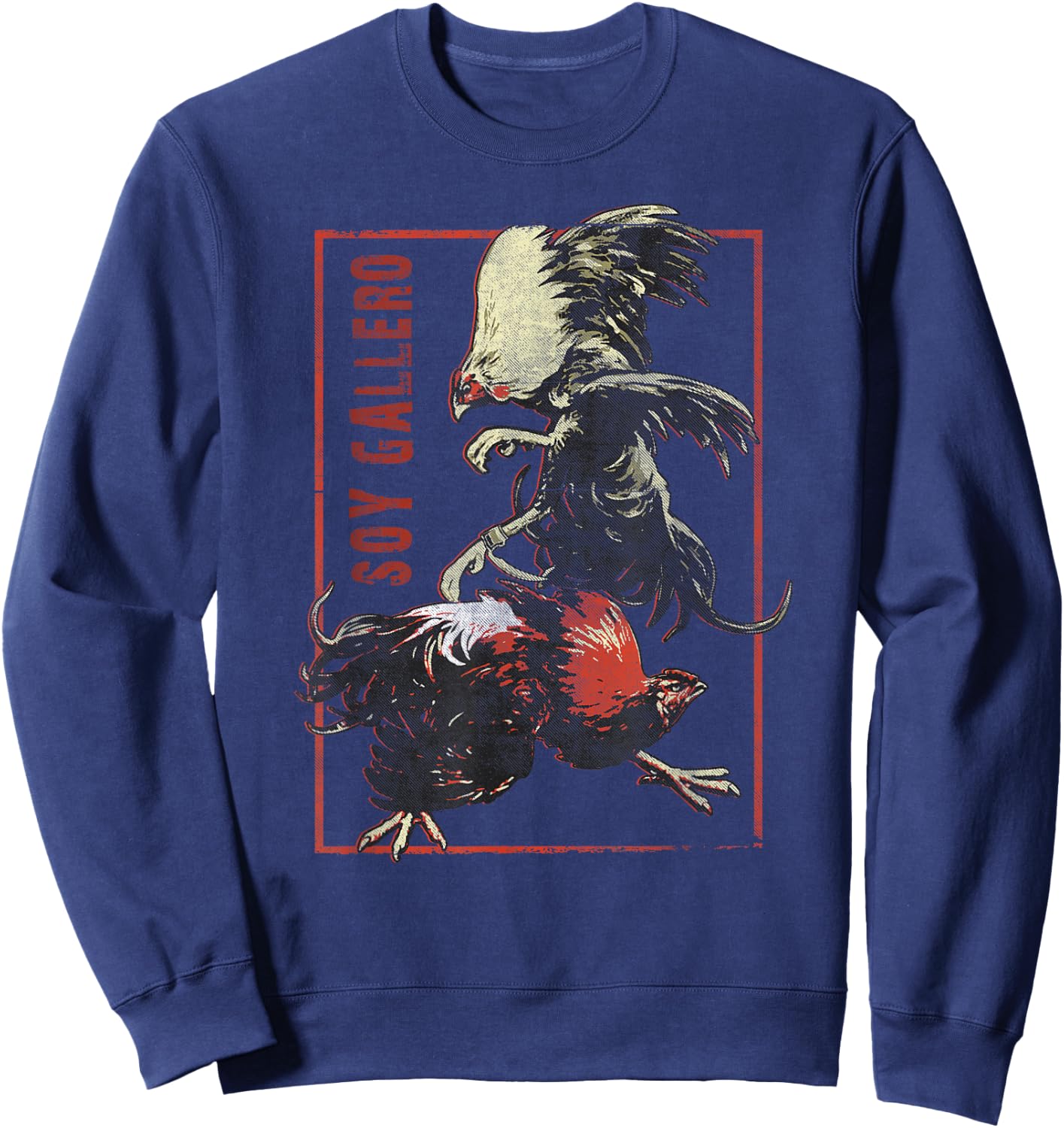 Vintage Cockfighting Shirt Soy Gallero Sweatshirt - Sweatshirt | Navy