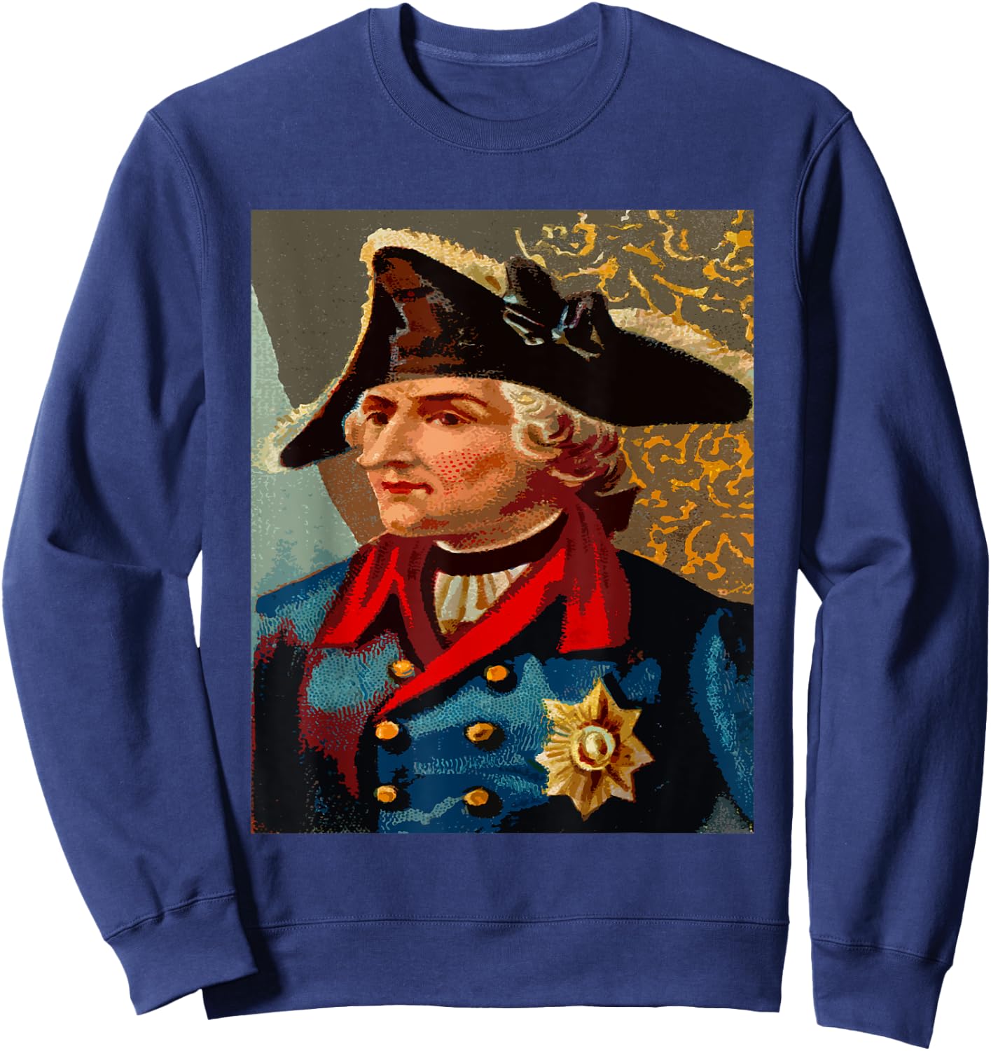 Frederick the Great Prussia Prussian Germany German Sweatshirt - Sweatshirt | Navy