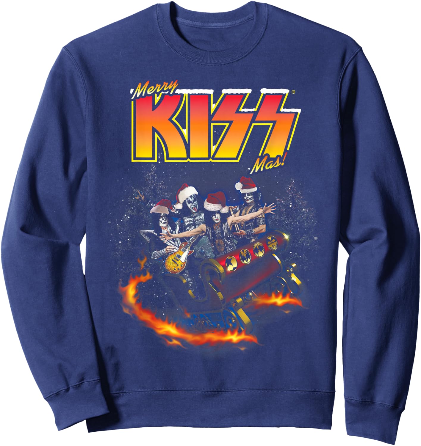 KISS - KISSmas Sweatshirt - Sweatshirt | Navy