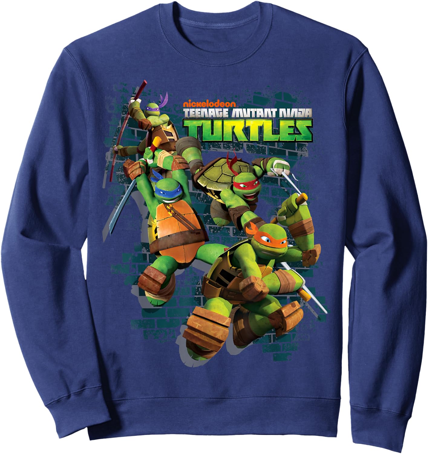 Teenage Mutant Ninja Turtles Action Leap Graphic Sweatshirt - Sweatshirt | Navy