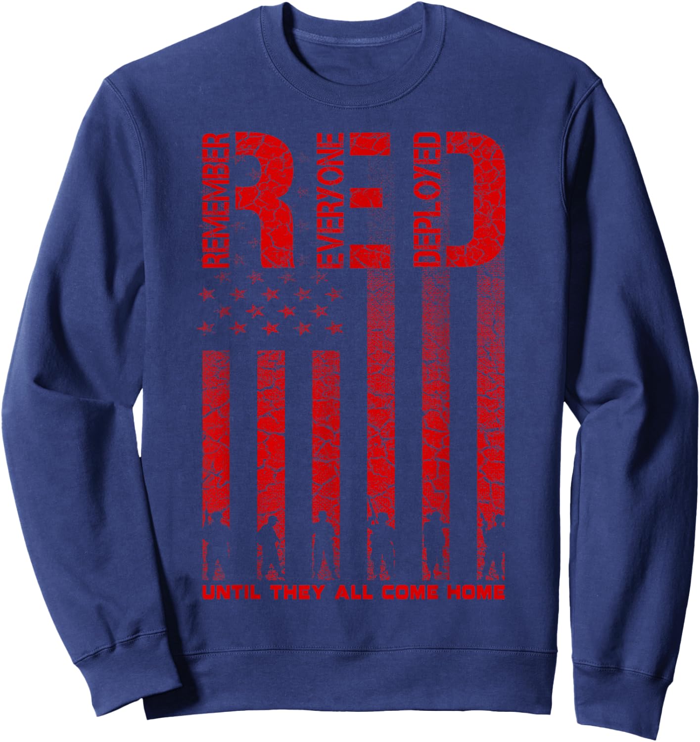 Red Friday Military Veteran Shirt Sweatshirt - Sweatshirt | Navy
