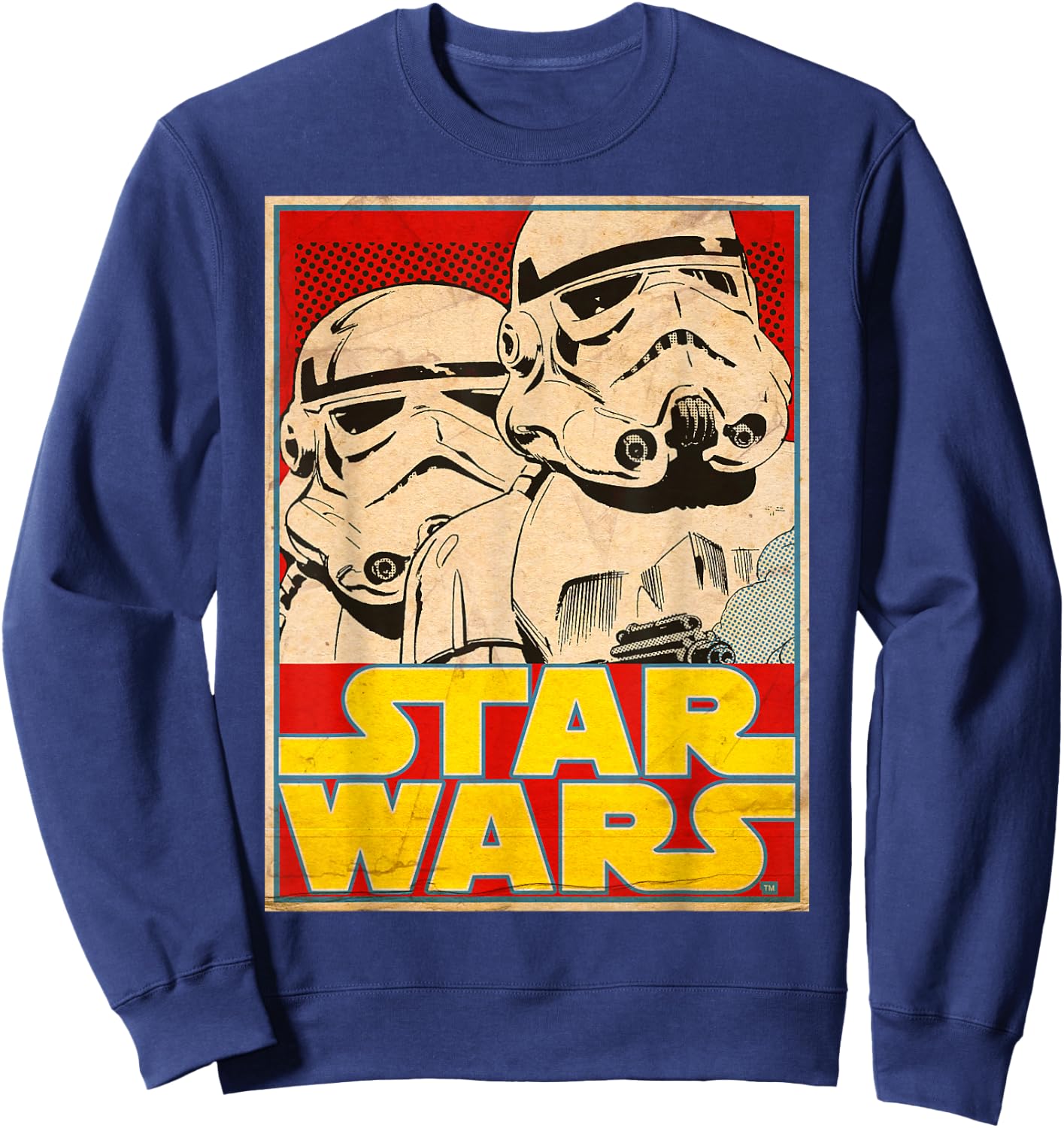 Star Wars Stormtrooper March Vintage Trading Card Sweatshirt - Sweatshirt | Navy