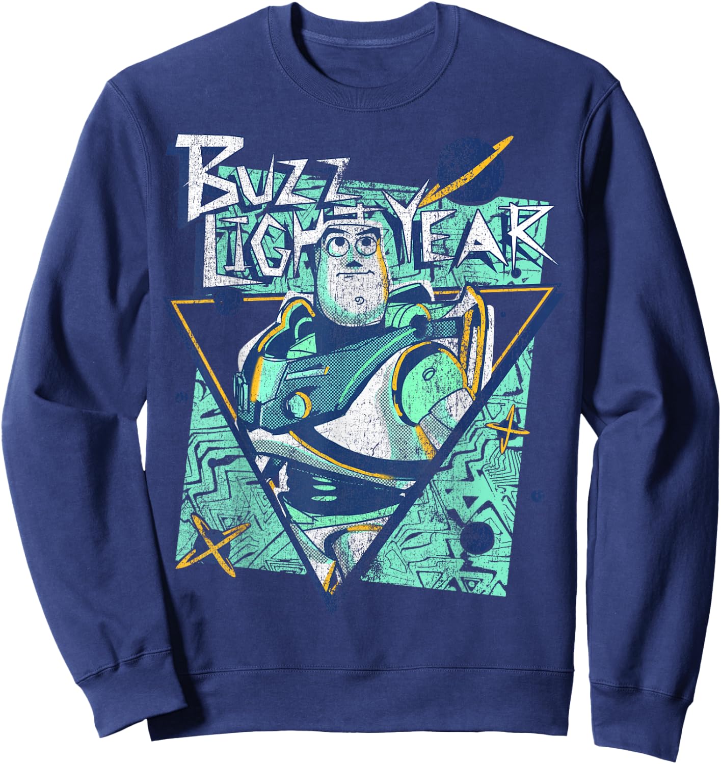 Disney Pixar Toy Story Buzz Lightyear Retro Space Ranger Sweatshirt - Sweatshirt | Navy