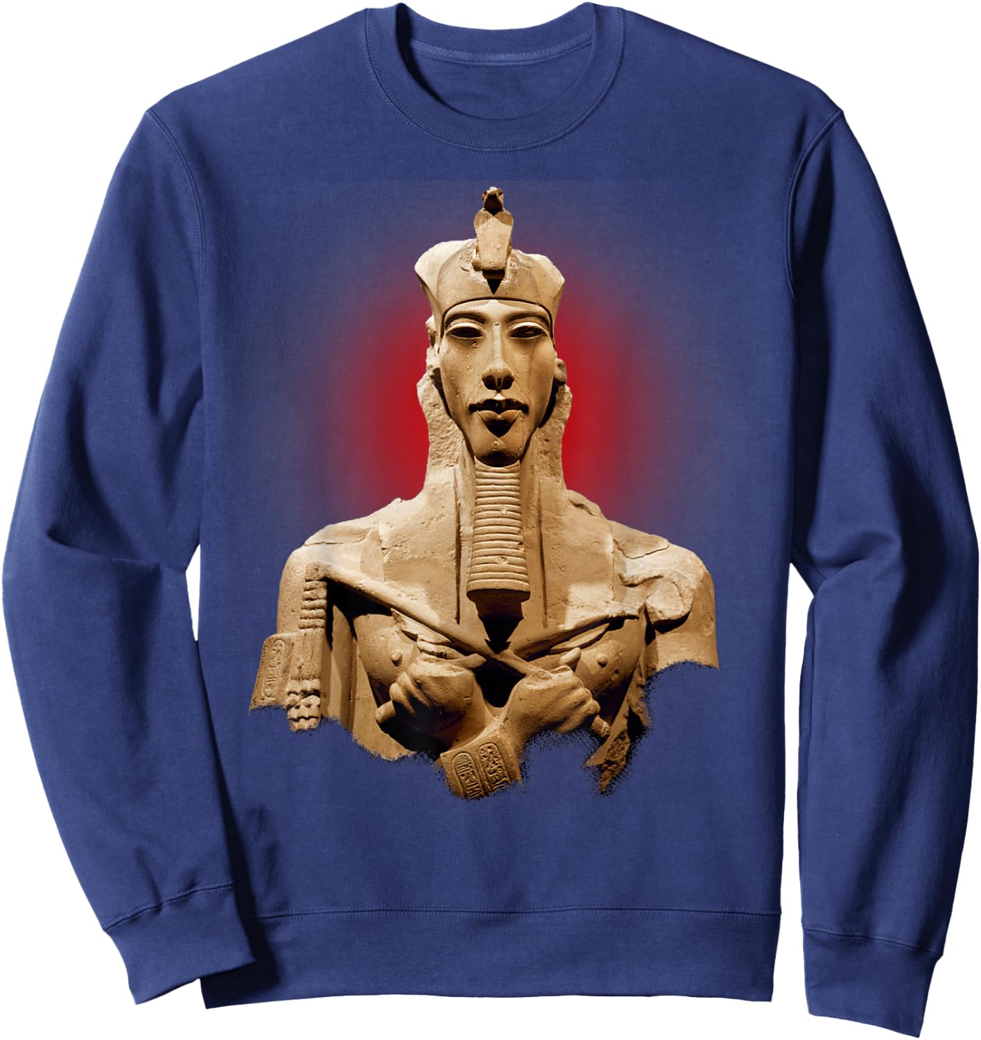 Akhenaten Egyptian Pharaoh Sweatshirt - Sweatshirt | Navy