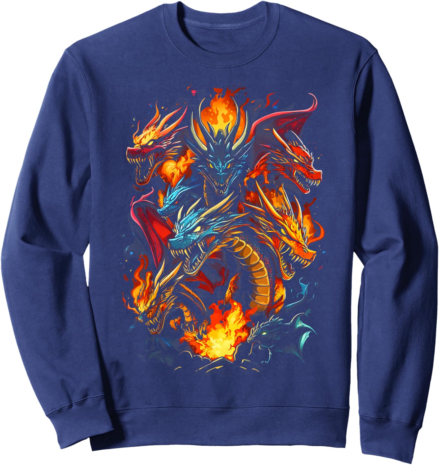 Dragon Lovers Dragon Types Women Men Girls Boys Dragons Sweatshirt - Sweatshirt | Navy