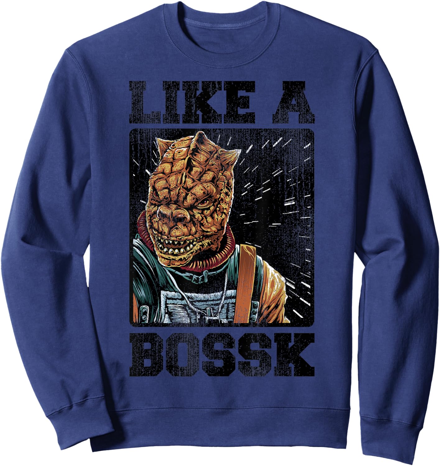 Star Wars Bounty Hunter Like a Bossk Graphic Sweatshirt - Sweatshirt | Navy