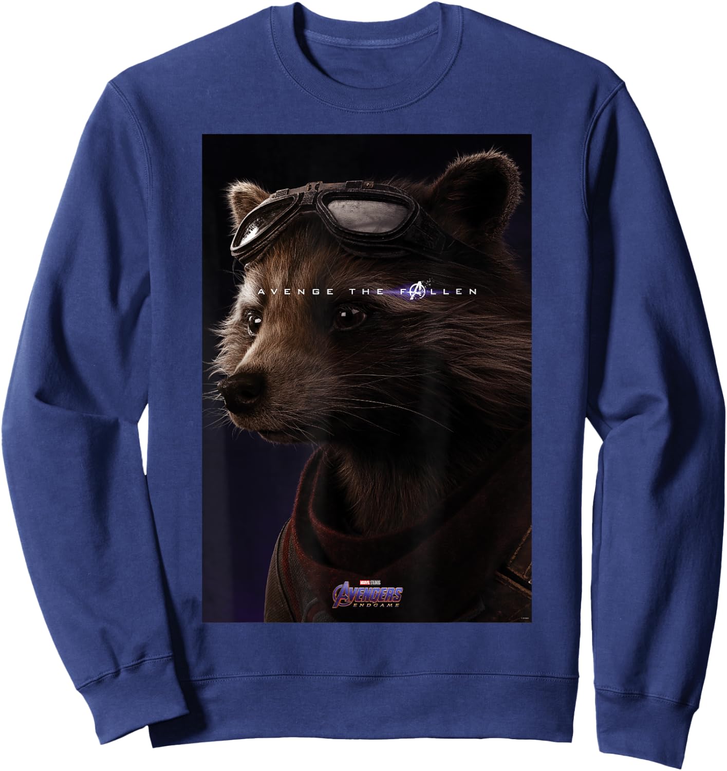 Marvel Avengers Endgame Rocket What Ever It Takes Poster Sweatshirt - Sweatshirt | Navy