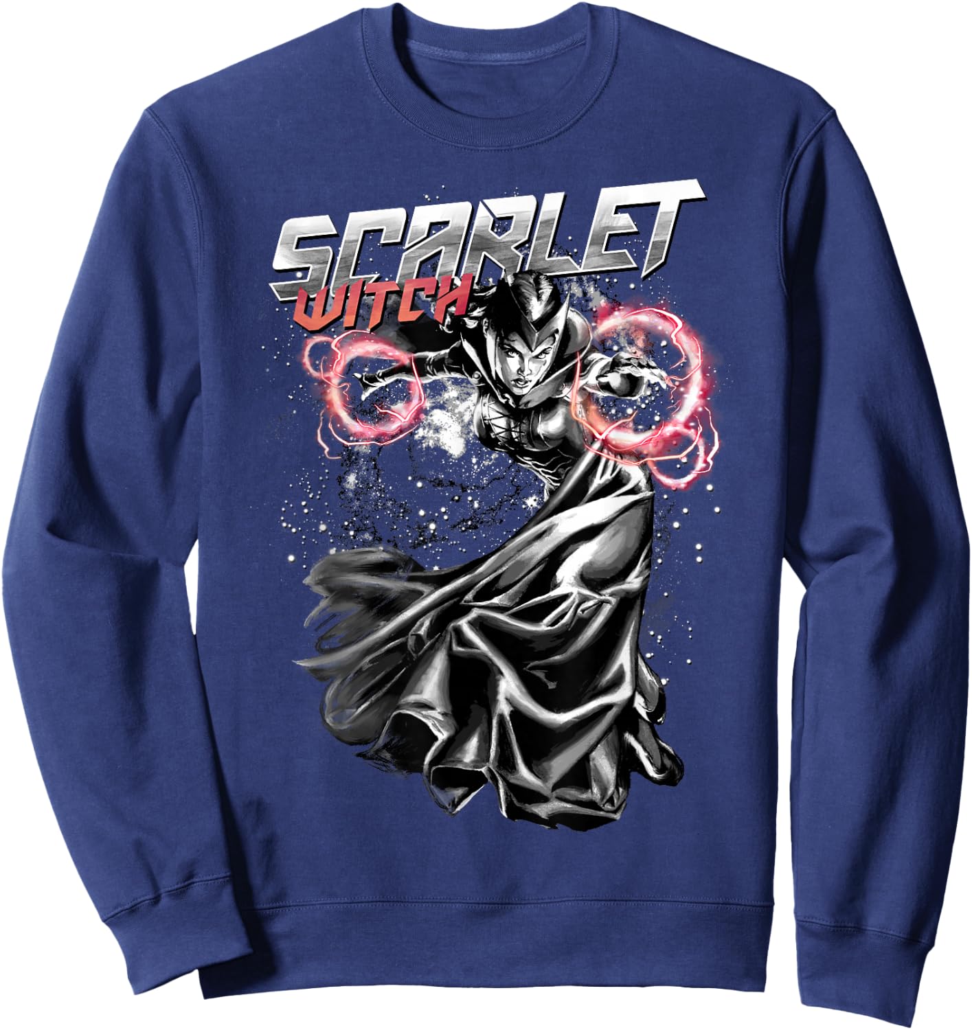 Marvel Scarlet Witch Fire Hexes Graphic Sweatshirt - Sweatshirt | Navy