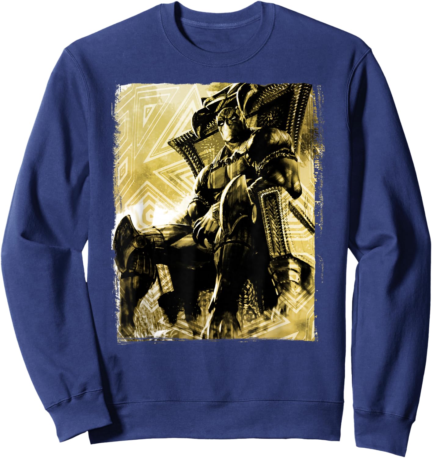 Marvel Black Panther The King's Throne Graphic Sweatshirt - Sweatshirt | Navy
