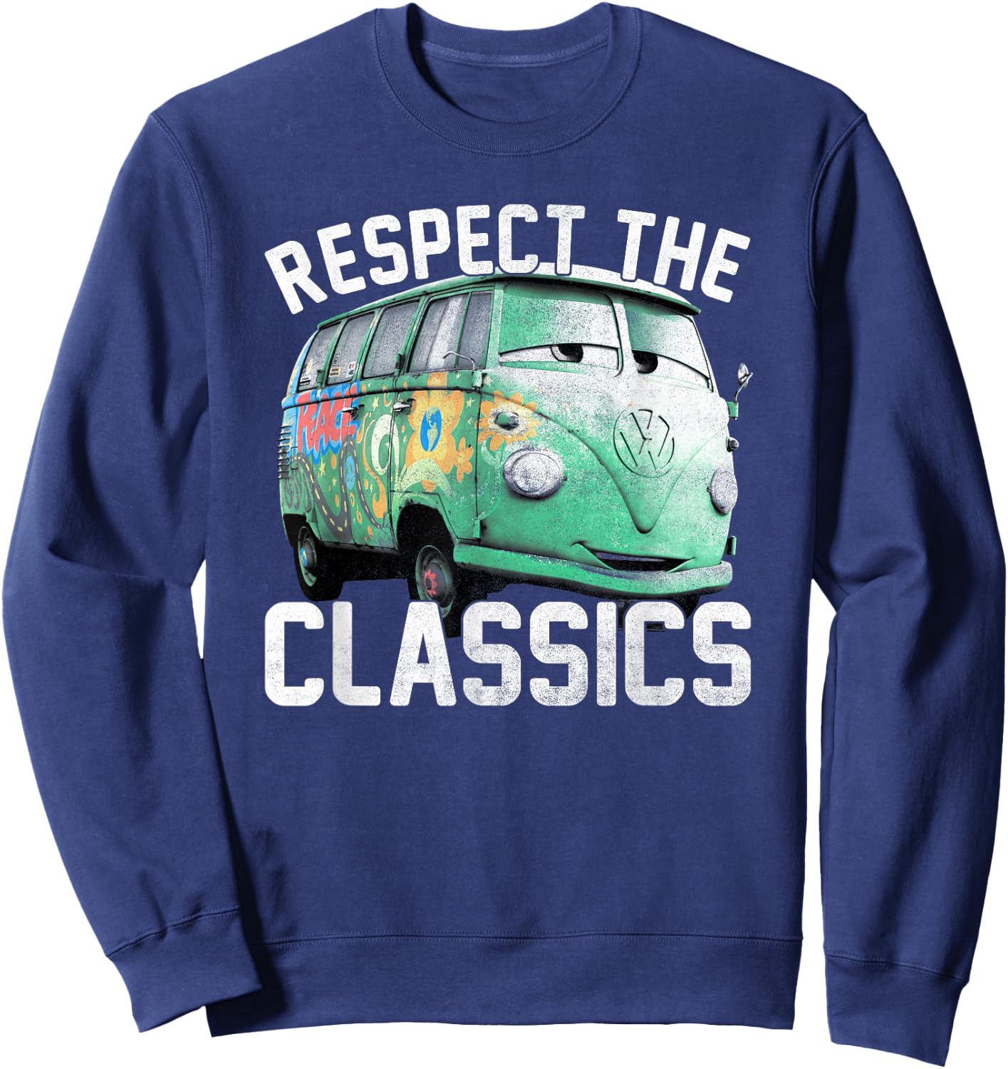 Disney Pixar Cars 2 Fillmore Respect The Classics Vintage Sweatshirt - Sweatshirt | Navy