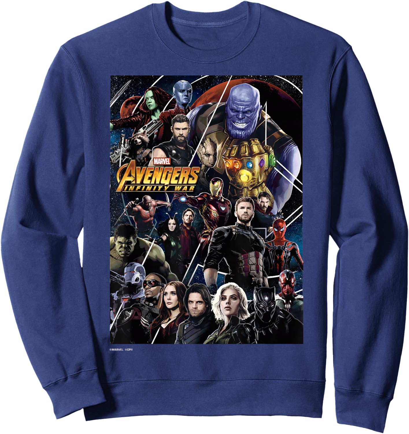 Marvel Avengers Infinity War Group Poster Graphic Sweatshirt - Sweatshirt | Navy