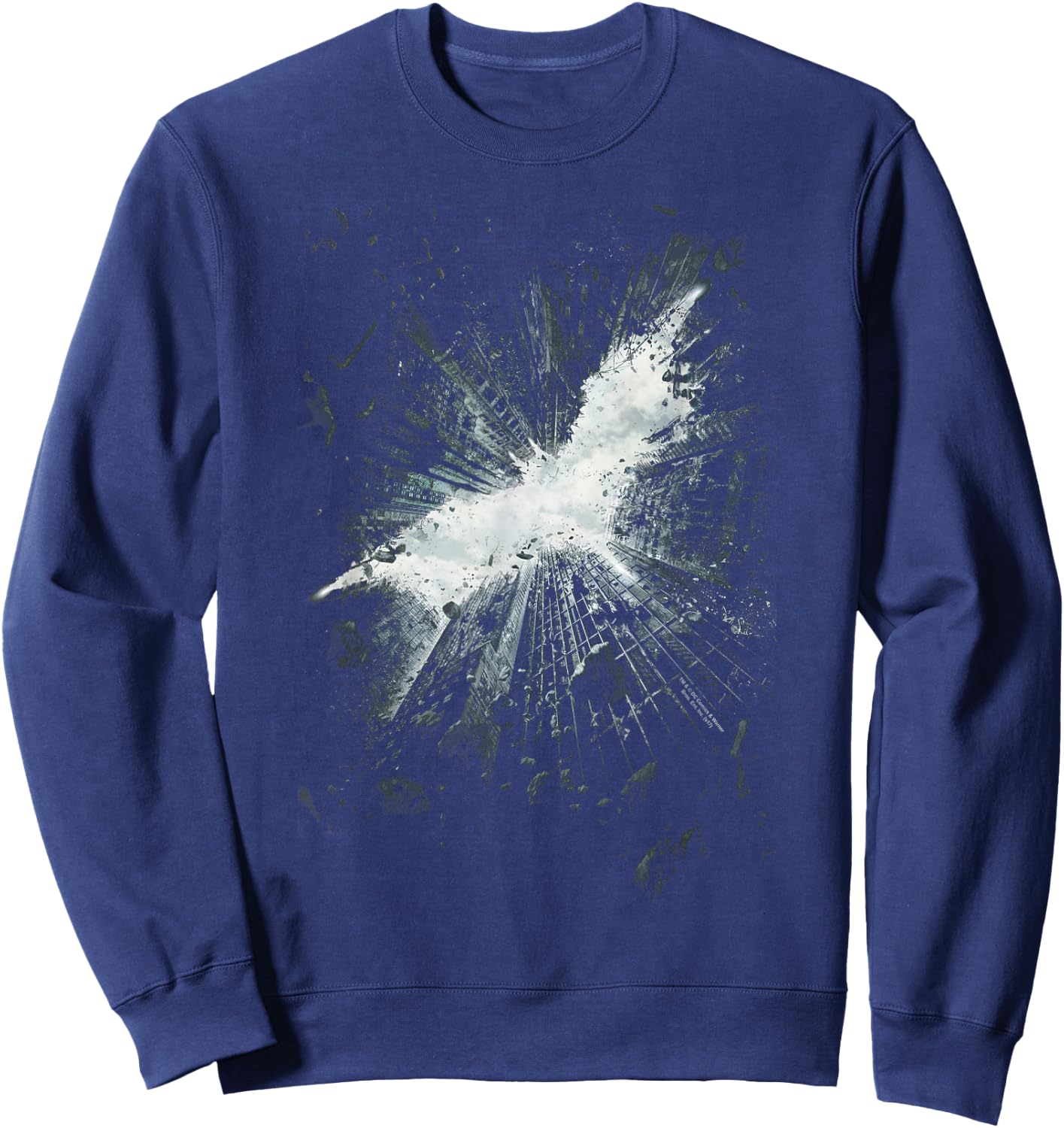 Batman Dark Knight Rises Teaser Poster Sweatshirt - Sweatshirt | Navy