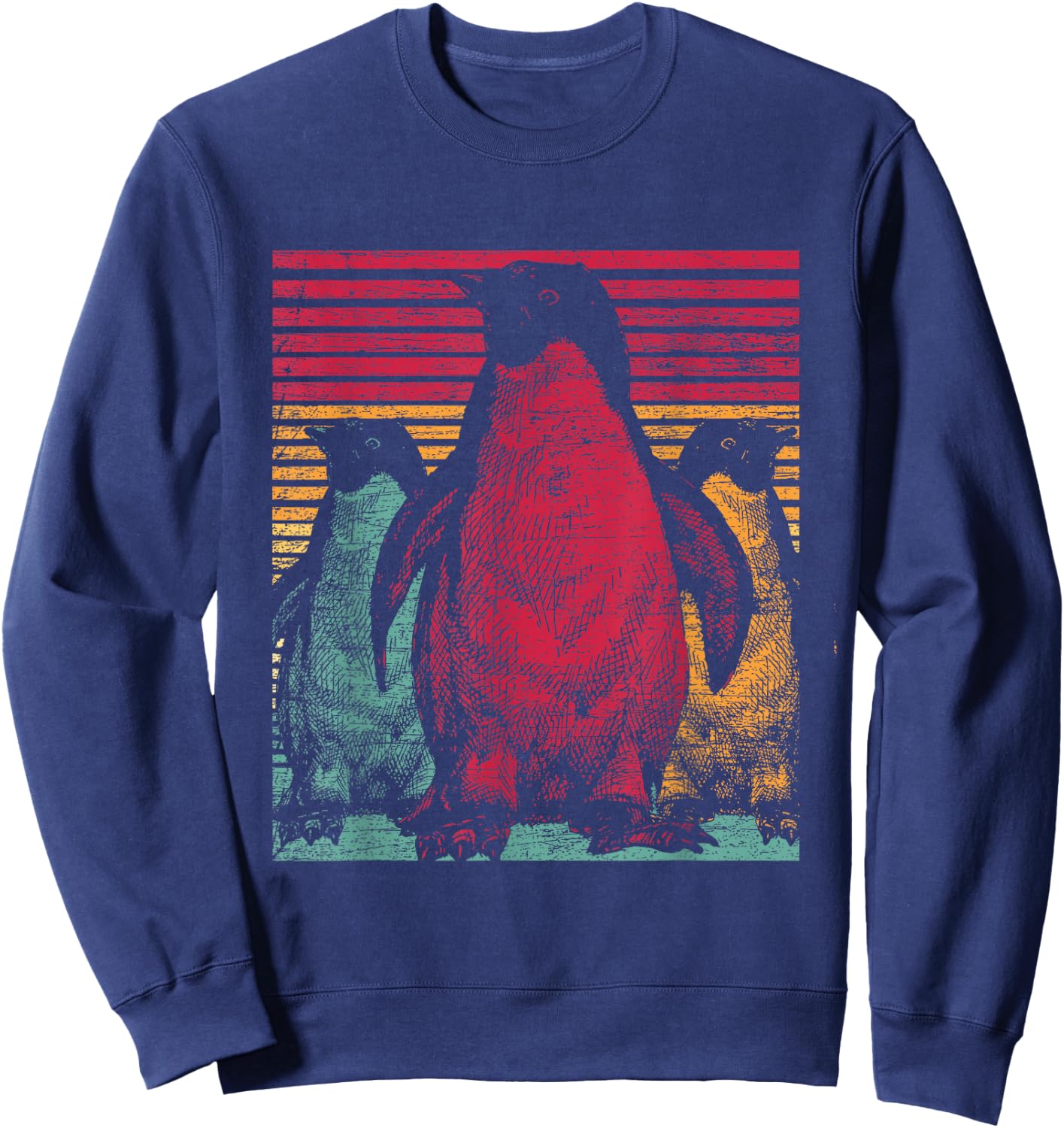 Retro Penguin Sweatshirt - Sweatshirt | Navy
