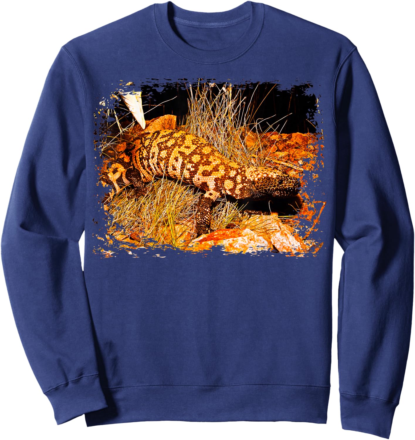 Cute Gila Monster Lizard Sweatshirt - Sweatshirt | Navy