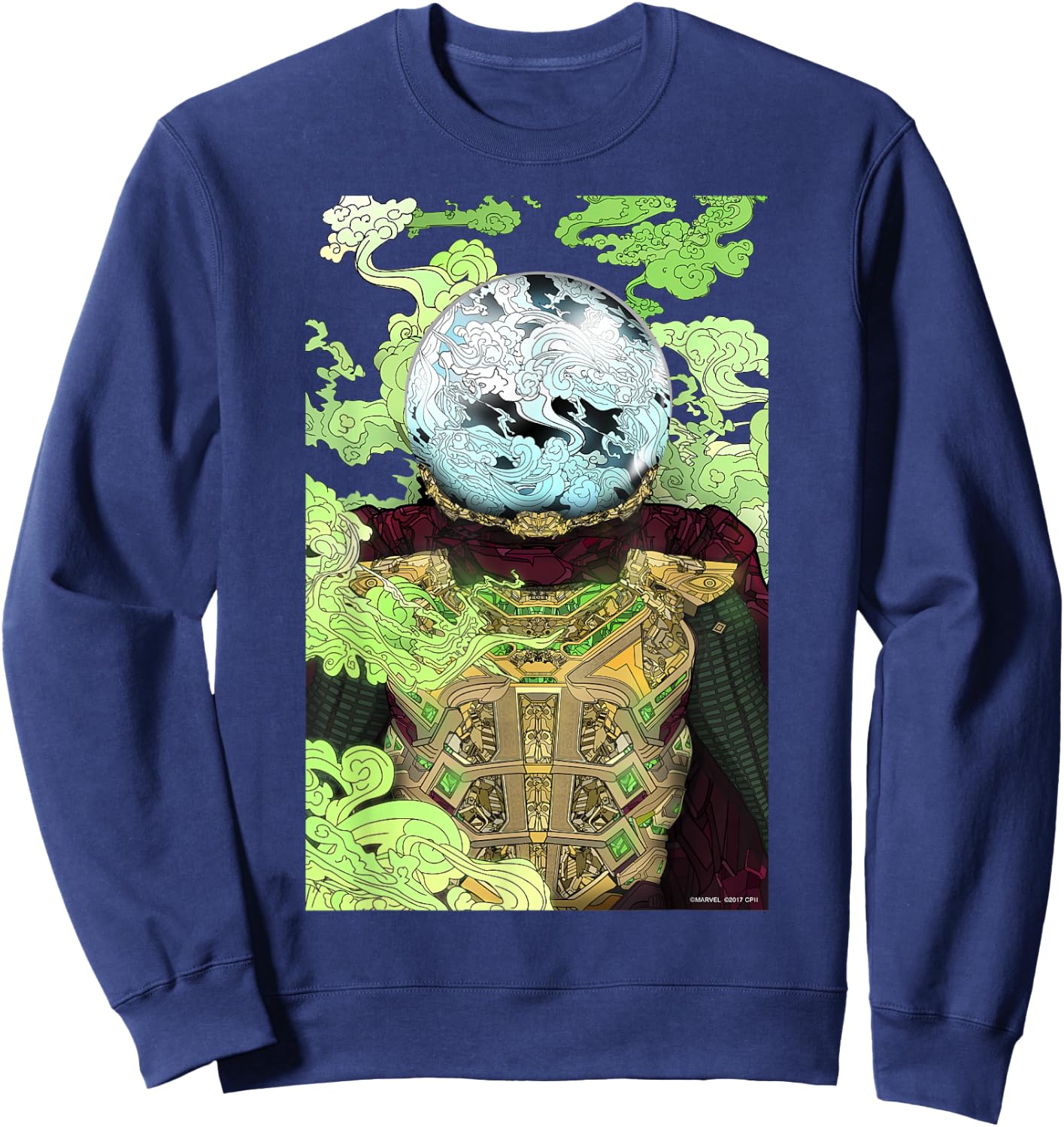 Marvel Spider-Man Far From Home Mysterio Poster Sweatshirt - Sweatshirt | Navy