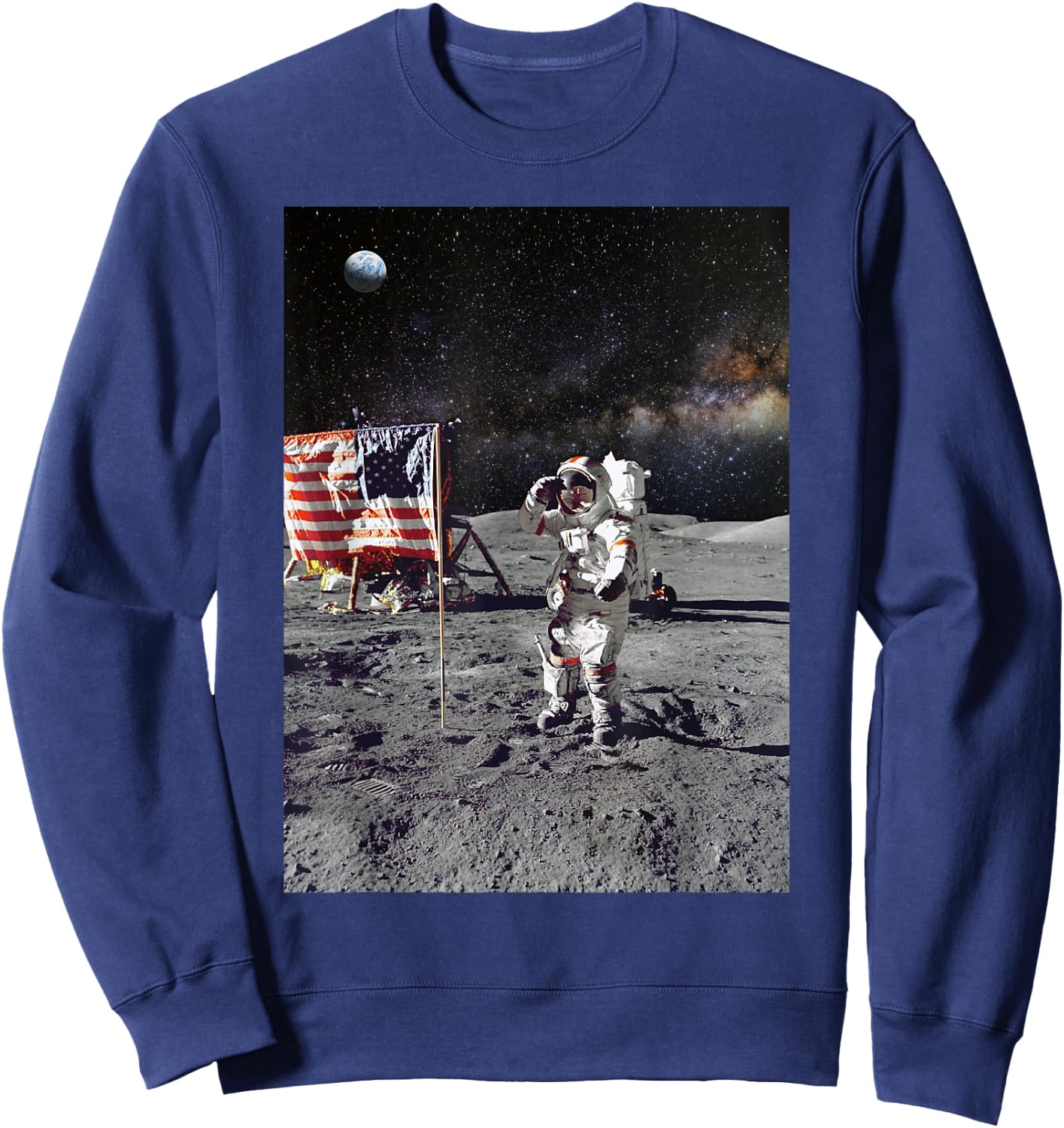 Man on the Moon Sweatshirt - Sweatshirt | Navy
