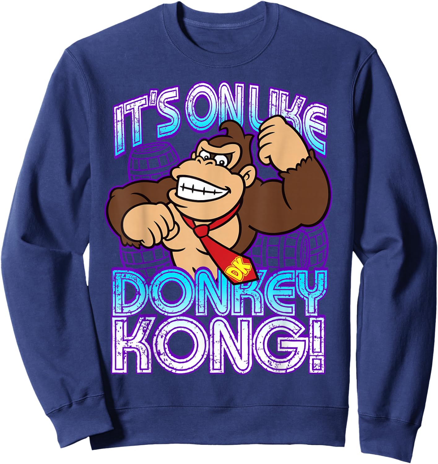 Nintendo Donkey Kong It's On Taunt Graphic Sweatshirt - Sweatshirt | Navy