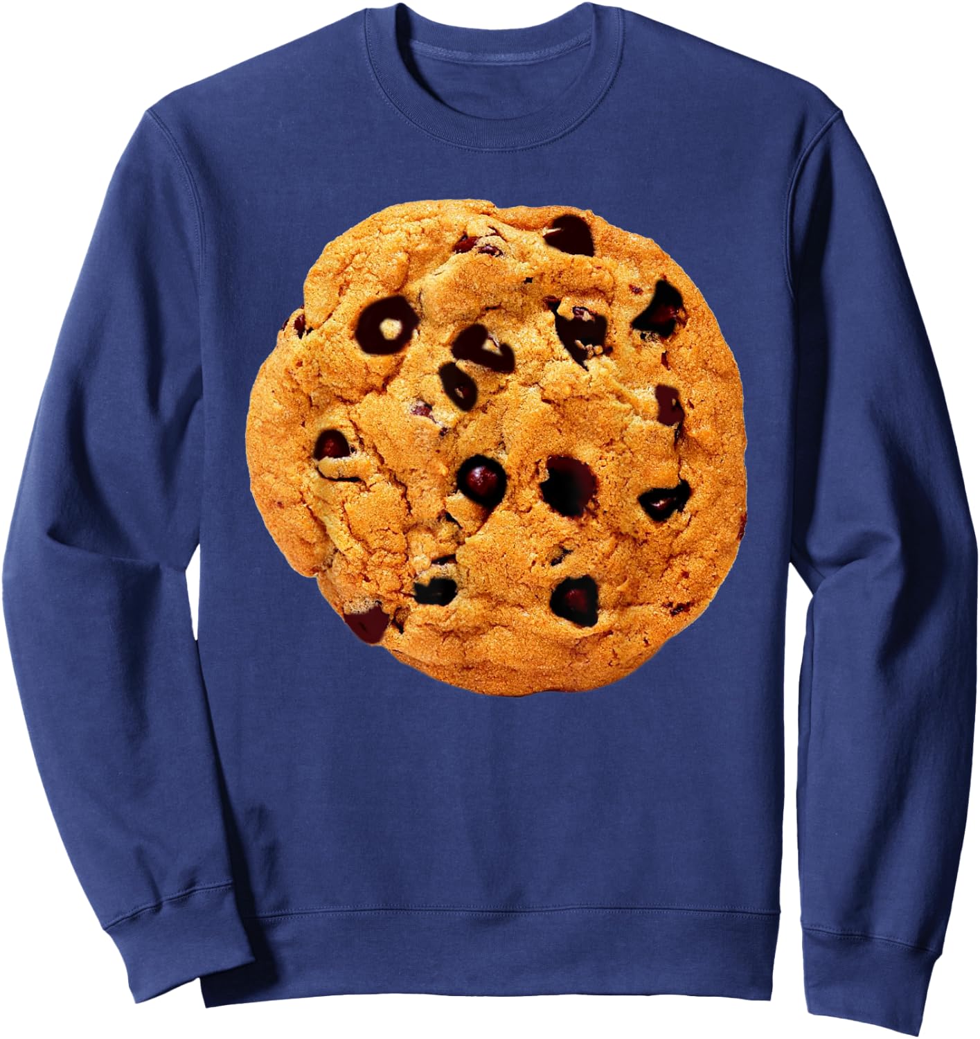 Chocolate Chip Cookie Costume Shirt Last Minute Lazy Party Sweatshirt - Sweatshirt | Navy