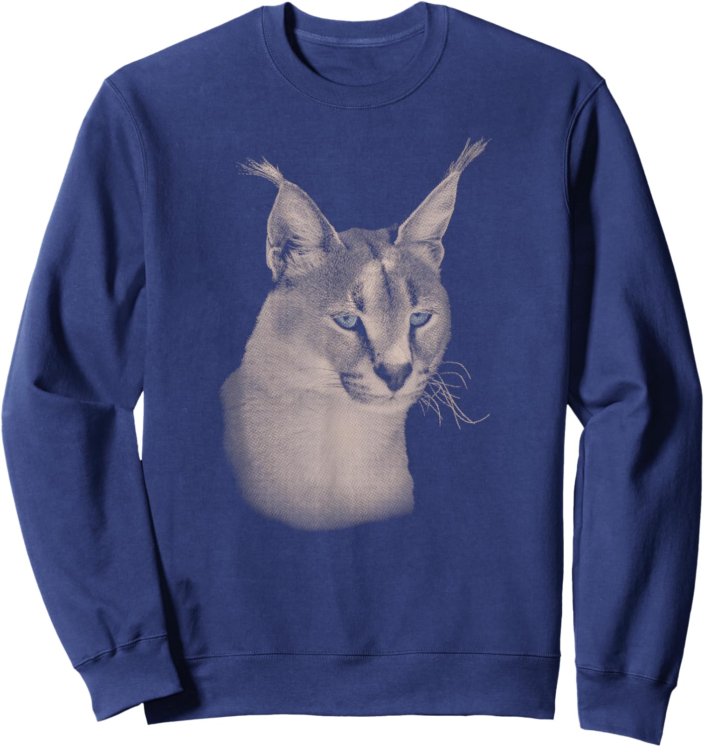 Caracal Wild Cat African Wildlife for Cat Lovers Sweatshirt - Sweatshirt | Navy