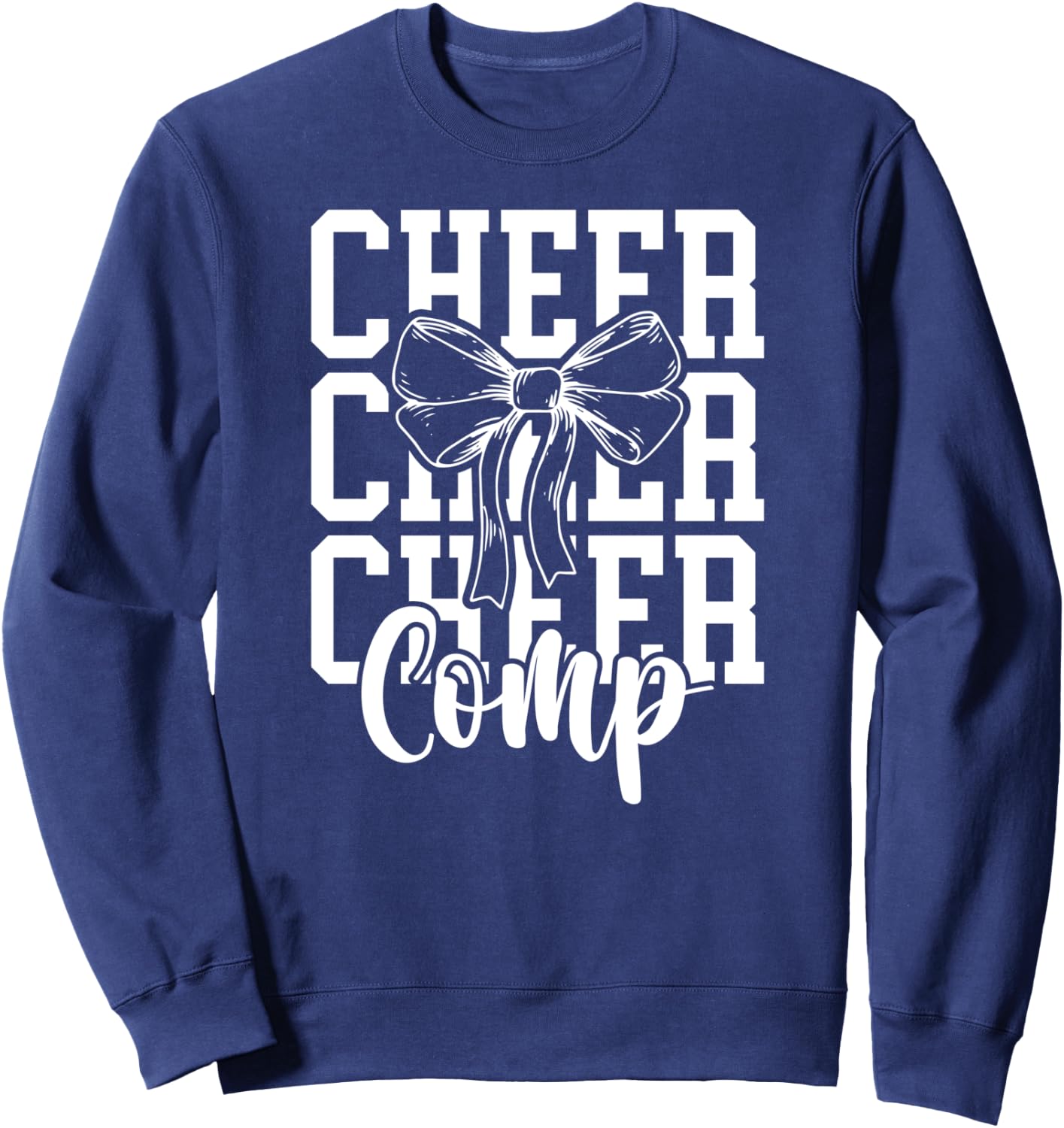 Cheer Comp Day Cheerleading Competition Day Cheerleader Sweatshirt - Sweatshirt | Navy