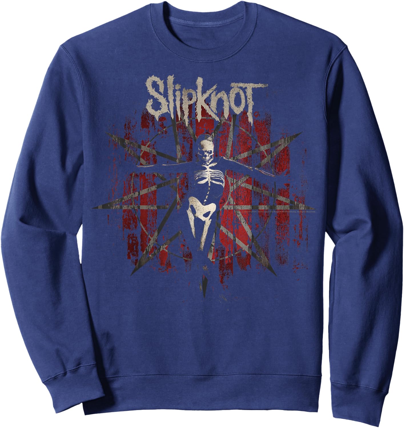 Slipknot Official The Gray Chapter Star Sweatshirt - Sweatshirt | Navy