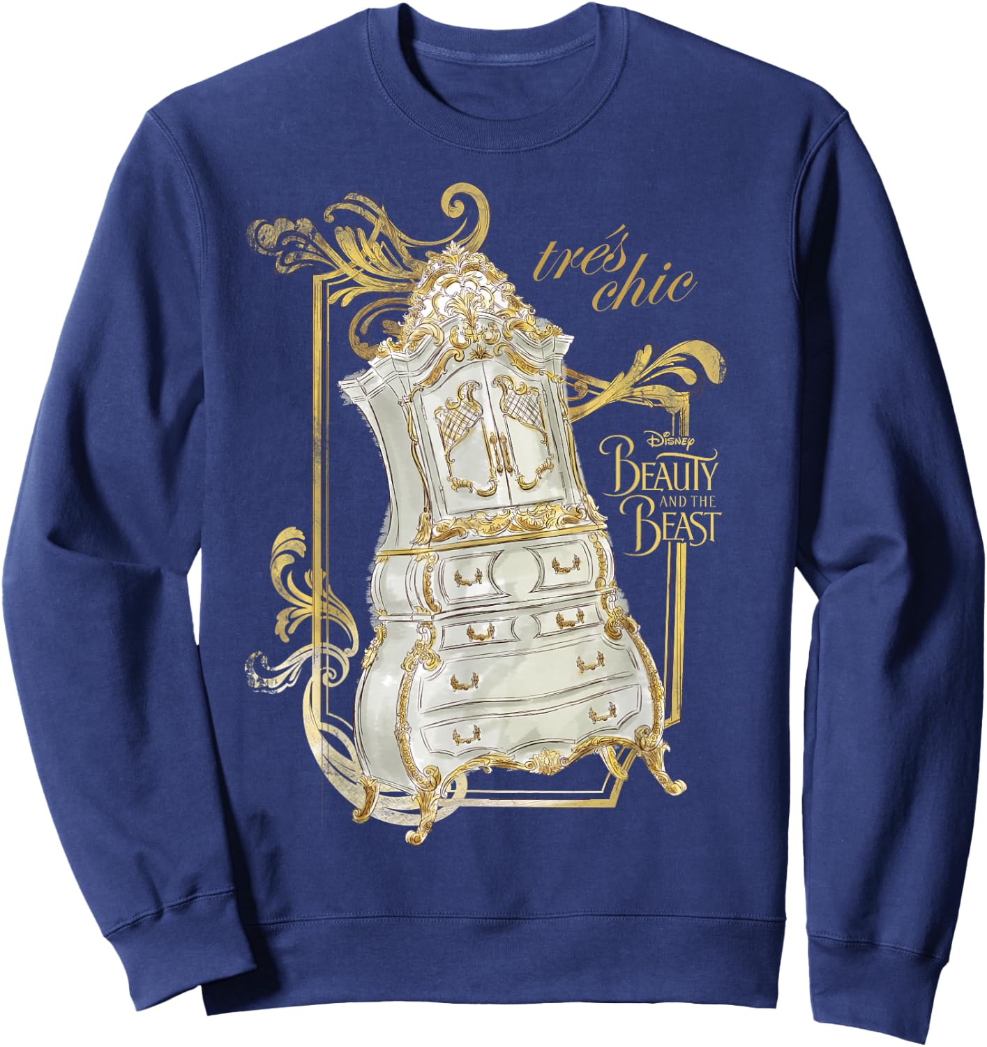 Disney Beauty & The Beast Wardrobe Tres Chic Graphic Sweatshirt - Sweatshirt | Navy