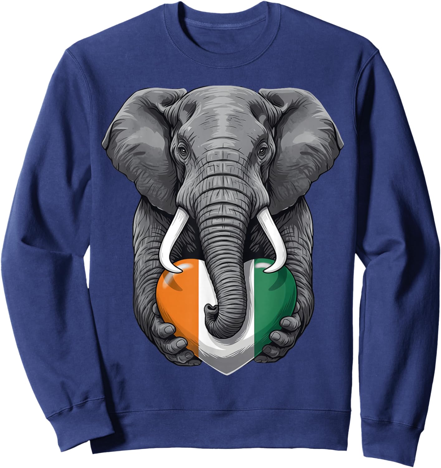 Ivory Coast Flag Cote D'Ivoire Ivorian Roots Sweatshirt - Sweatshirt | Navy