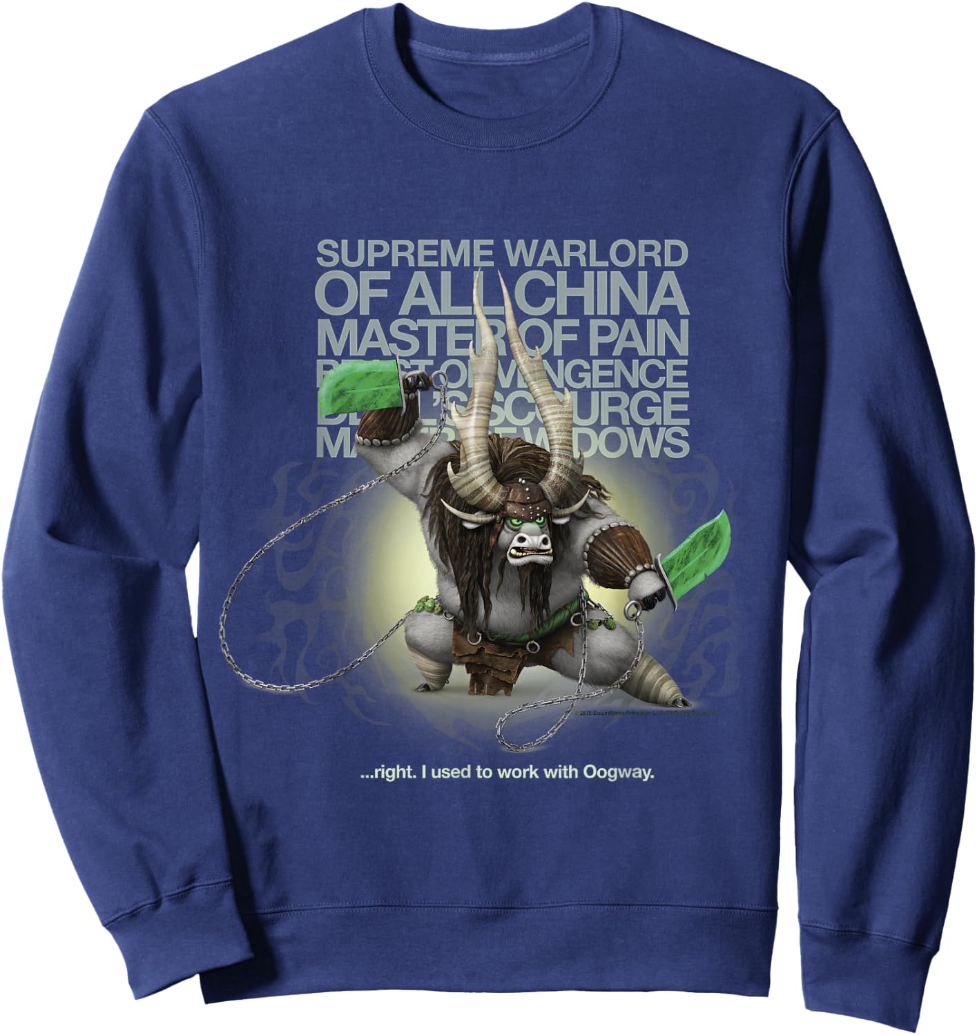 Kung Fu Panda Kai Supreme Warlord Portrait Sweatshirt - Sweatshirt | Navy
