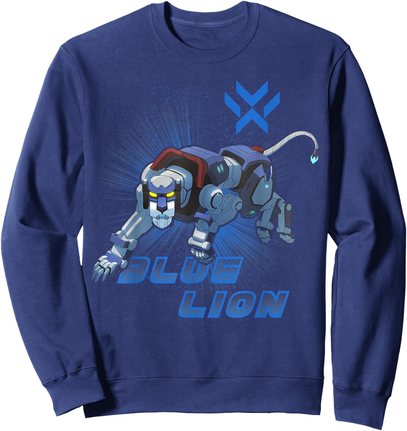 Legendary Defender Blue Lion Logo Graphic Sweatshirt - Sweatshirt | Navy