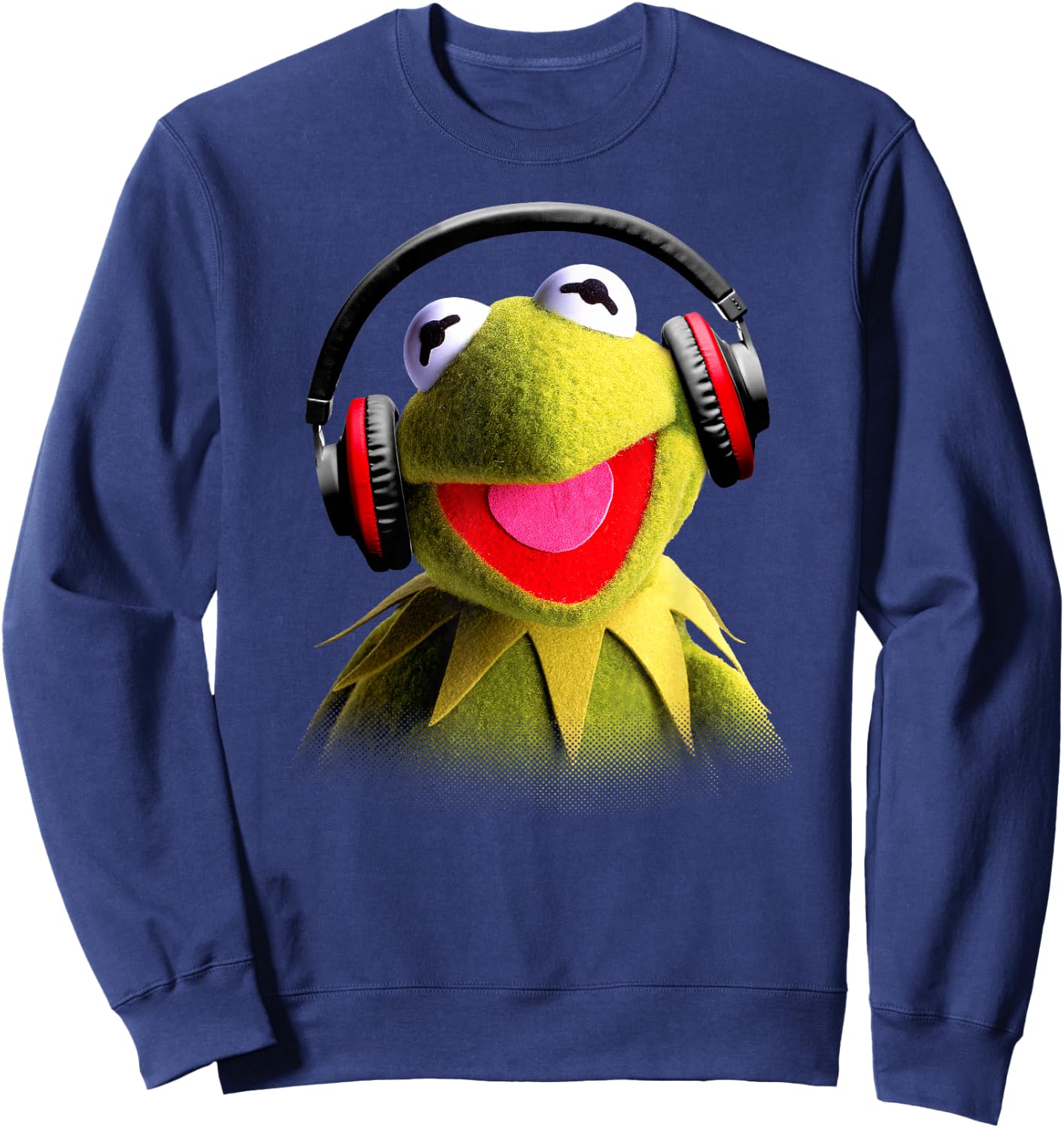 Disney - Muppet Babies Kermit Headphones Sweatshirt - Sweatshirt | Navy