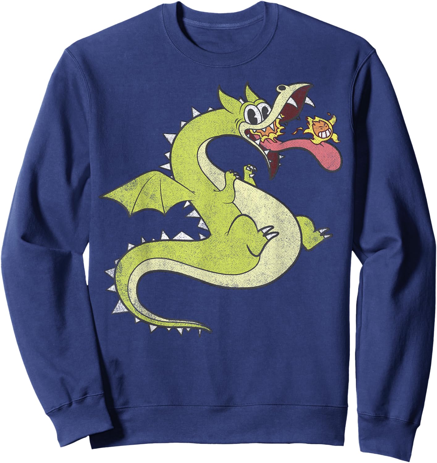 Cuphead Distressed Grim Matchstick Sweatshirt - Sweatshirt | Navy