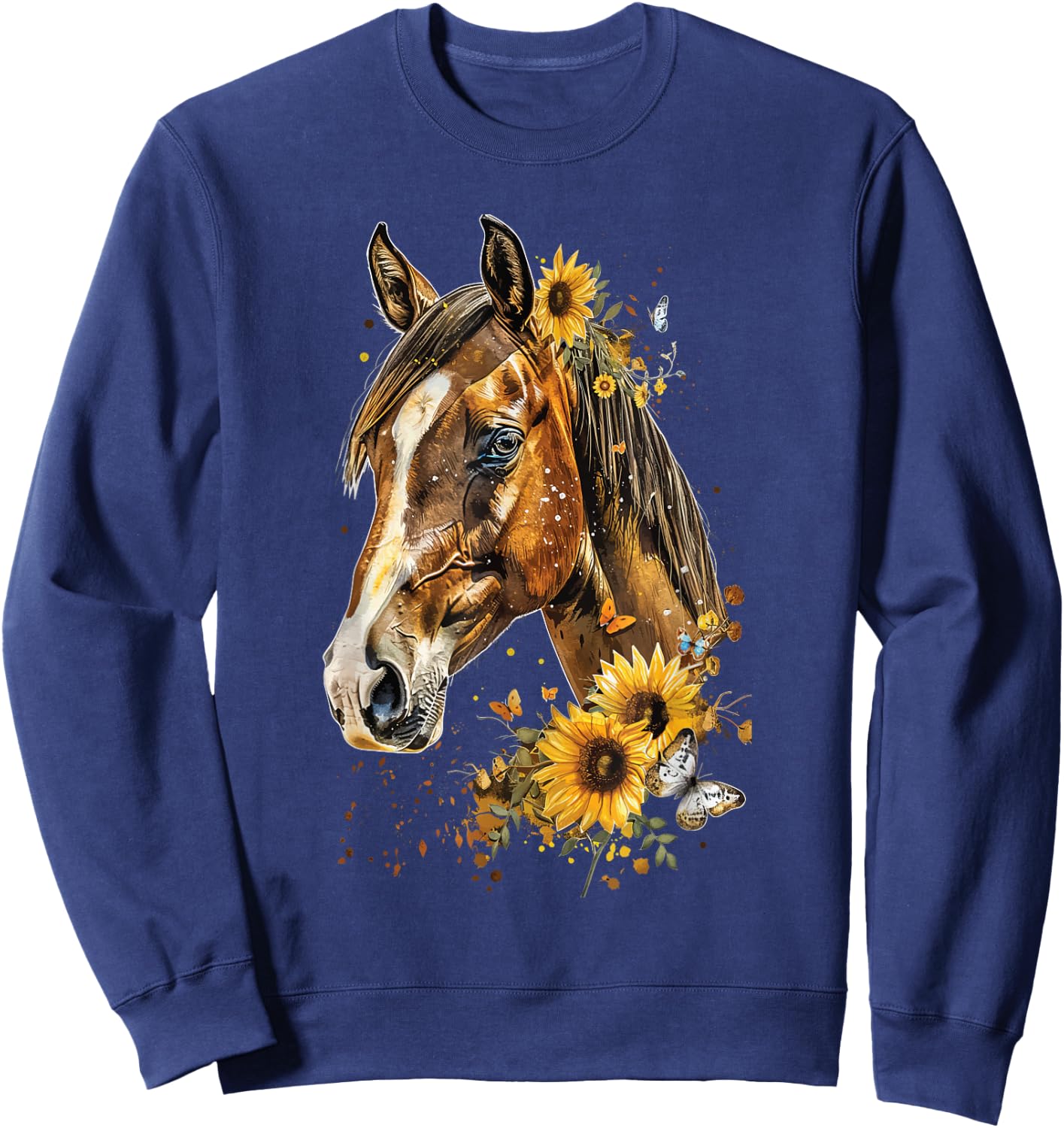 Clydesdale Flower Sweatshirt - Sweatshirt | Navy