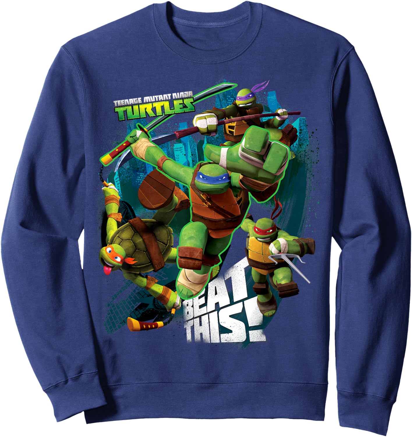 Teenage Mutant Ninja Turtles Beat This Sweatshirt - Sweatshirt | Navy