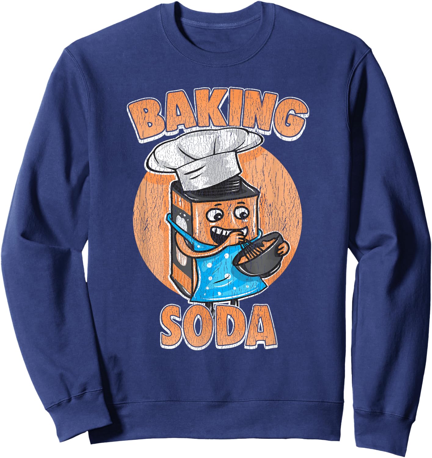 Funny Pun Baking Soda Gift Sweatshirt - Sweatshirt | Navy