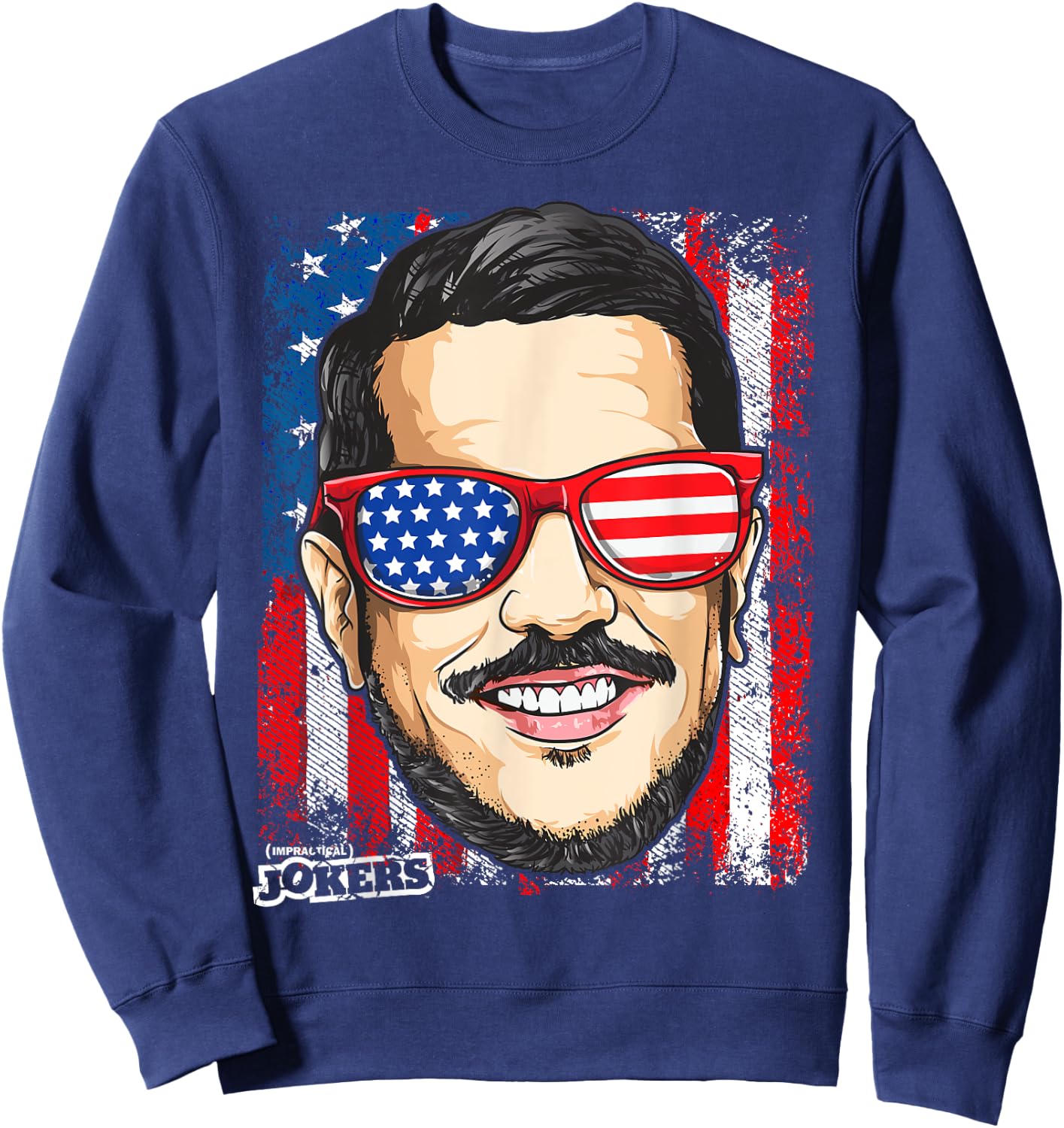 Impractical Jokers Patriotic Sal Hooded Sweatshirt - Sweatshirt | Navy
