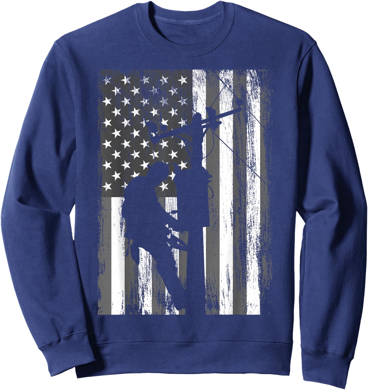 American Lineman Flag Sweatshirt - Sweatshirt | Navy